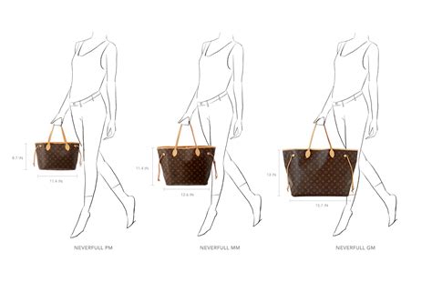 lv neverfull mm size cm|louis vuitton size chart.